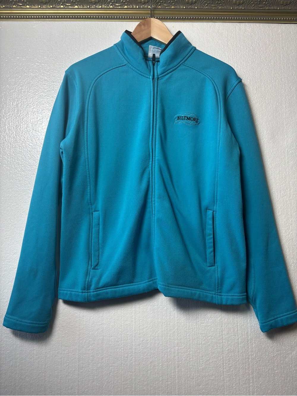 Camp David Biltmore Bright Teal Zip-Up Performance Jacket-medium